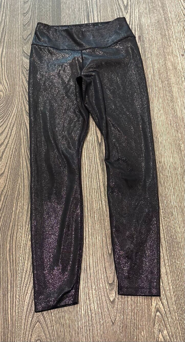 Nike Women's Dri-Fit Training High Rise Sparkle One Tight Leggings Black Small